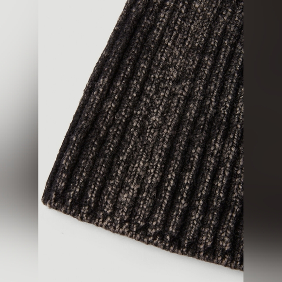 Acne Studios Acid Wash Beanie Hat in Dark Grey - Picture 3 of 7